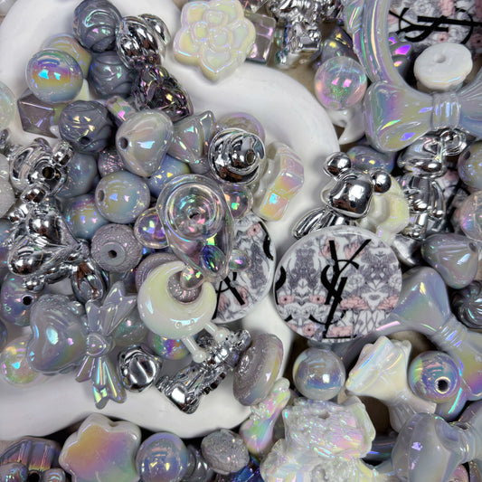 【Remix 】ilver Cloud Beads for pen or bag charm